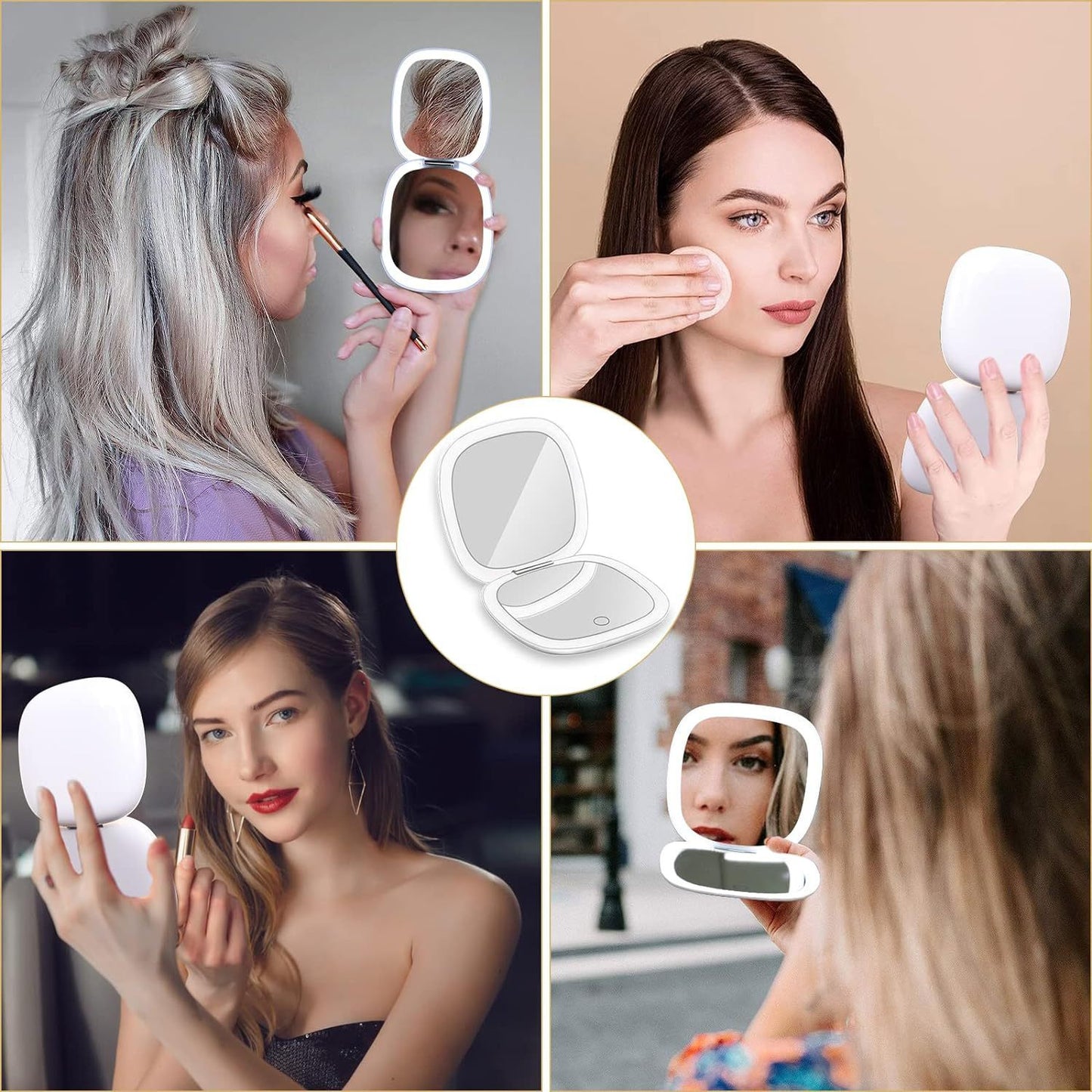 ClarityLED rechargeable portable mirror