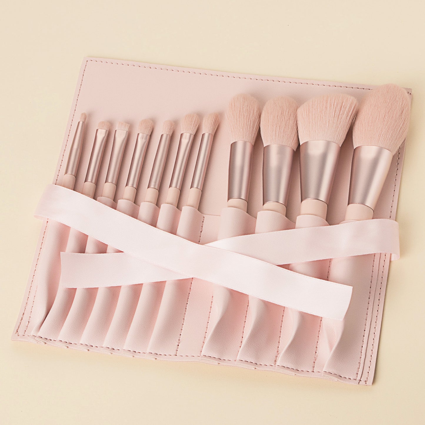 Kit de maquiagem com pincel de beleza para meninas